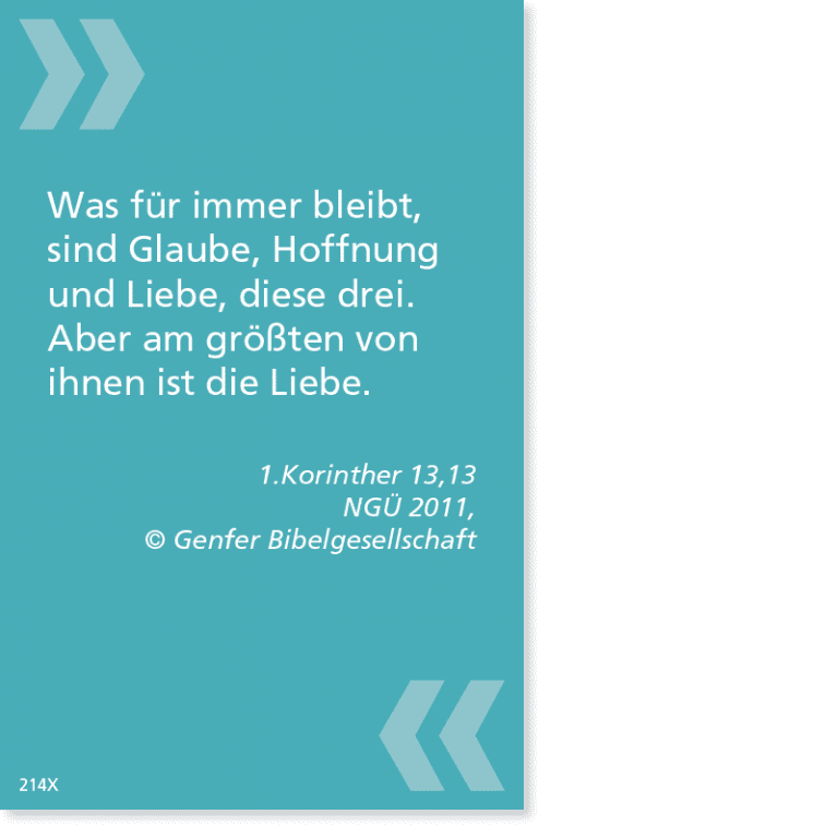 BibelCard 1.Korinther 16,14 Kostenlos Bibel Liga