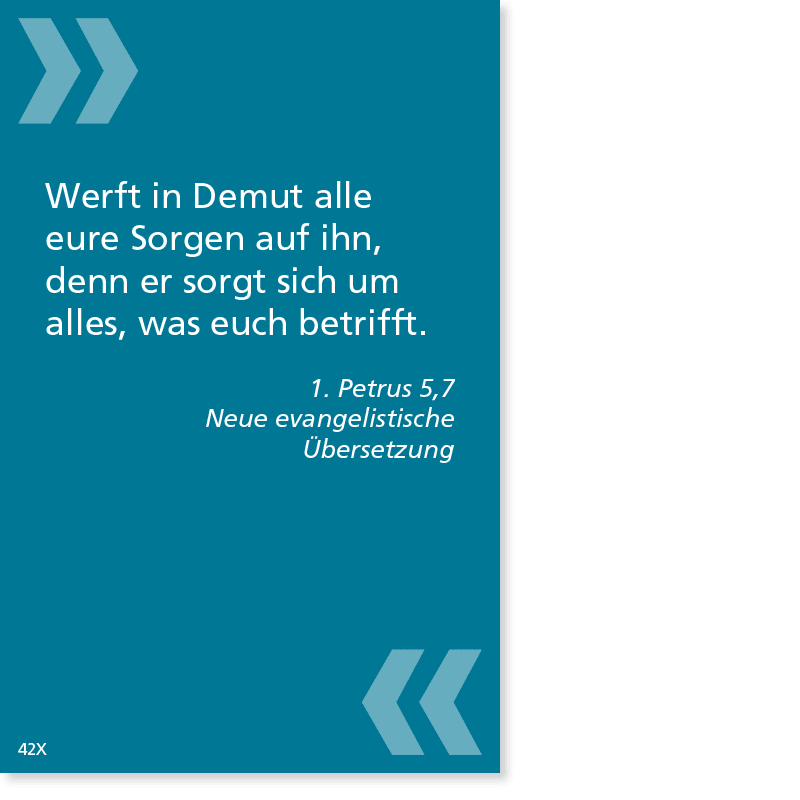 BibelCard ­– Bibelvers auf buntem Kärtchen