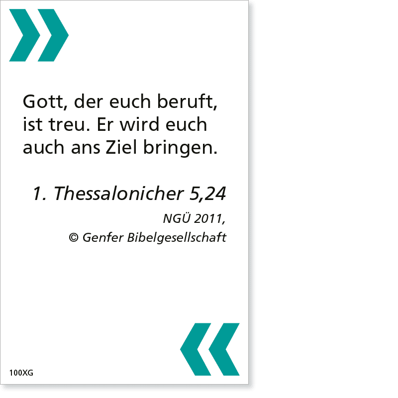BibelCard ­– Kärtchen mit Bibelvers im gut lesbaren Großdruck für Menschen mit und ohne Seheinschränkung