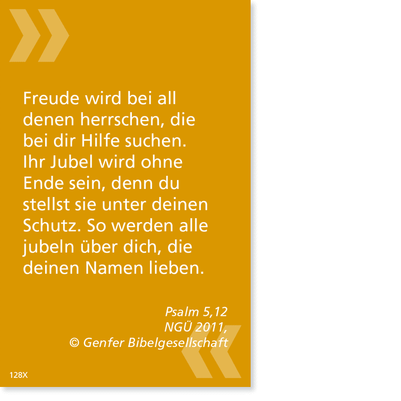BibelCard ­– Bibelvers auf buntem Kärtchen