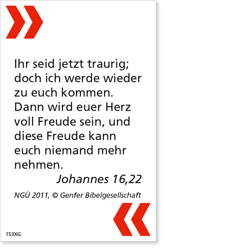 BibelCard ­– Kärtchen mit Bibelvers im gut lesbaren Großdruck für Menschen mit und ohne Seheinschränkung