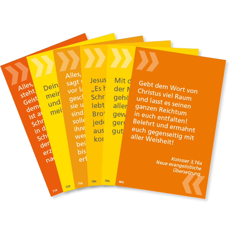 BibelCards-Set "Gott wirkt durch sein Wort"